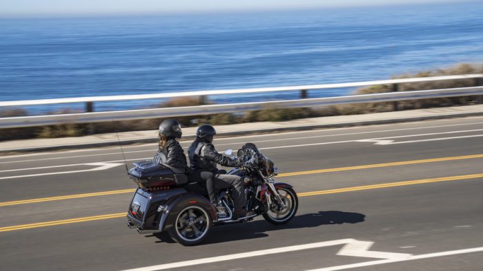 A view of the new bikes available from Harley-Davidson, including new CVO models