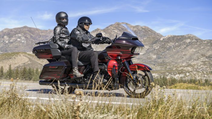 A view of the new bikes available from Harley-Davidson, including new CVO models