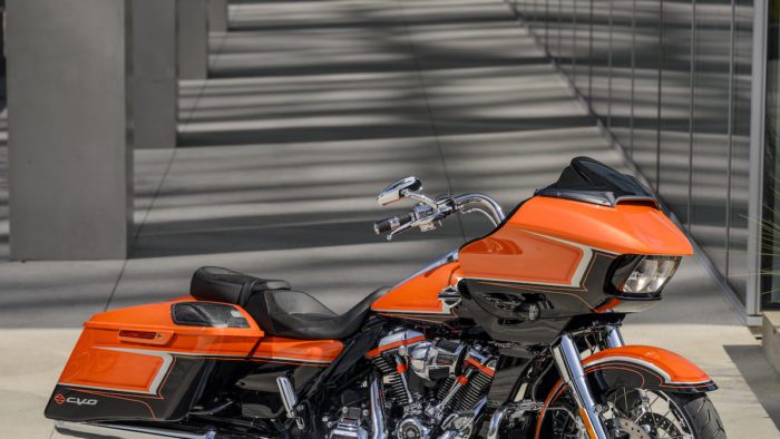 A view of the new bikes available from Harley-Davidson, including new CVO models
