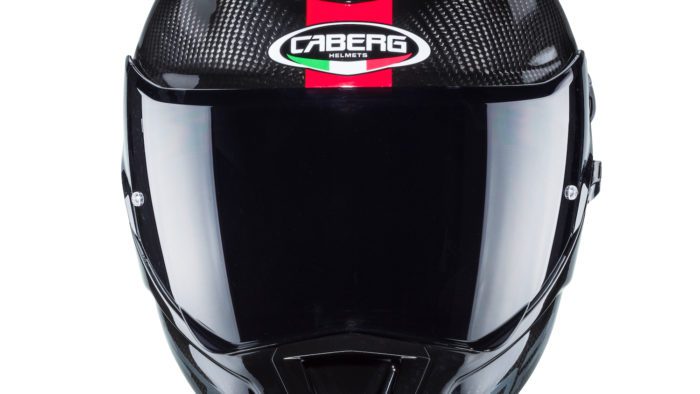 A view of the new Caberg Drift Evo Carbon Sonic (available also in fibreglass), which has joined this year's lineup from the Italian manufacturer Caberg