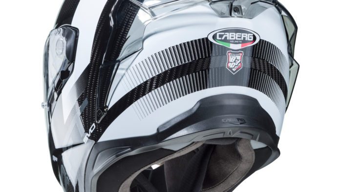 A view of the new Caberg Drift Evo Carbon Sonic (available also in fibreglass), which has joined this year's lineup from the Italian manufacturer Caberg