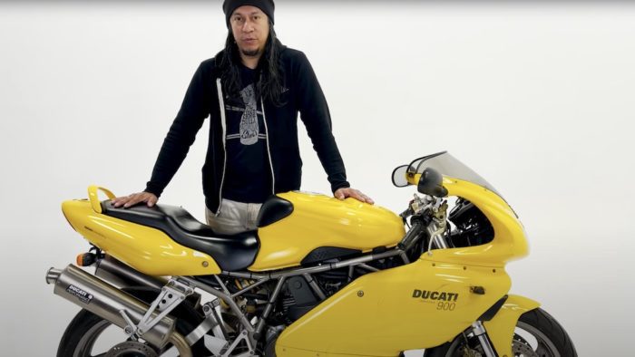 A view of the Ducati 900SS that will be a giveaway bike from the new revival cycles stash giveaway by march