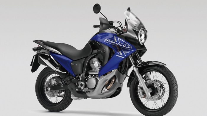 A side view of Honda's Transalp motorcycles, available between 1991 and 2011