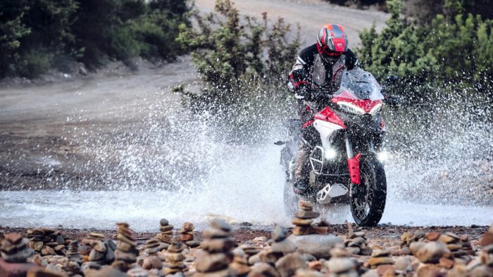A view of a Ducati Multistrada V4