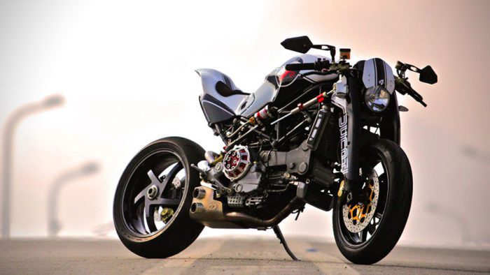 A view of the 2003 Ducati Monster MS4r