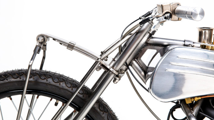 A view of the new custom bobber from the shop of Machine1867
