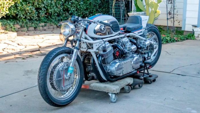 A view of the anti-christ - a 1972 Honda Double 750 Salt Flat Racer for the mecum auctions January 27