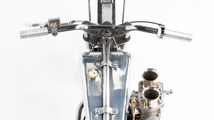 A view of the new custom bobber from the shop of Machine1867