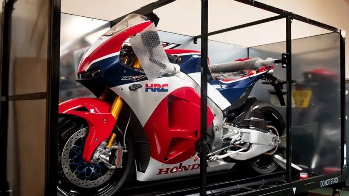 A crated Honda RC213V-S has just blasted past the record for ‘most expensive Japanese motorcycle to be auctioned off’ - and the supersport barely has a mile on the clock. 