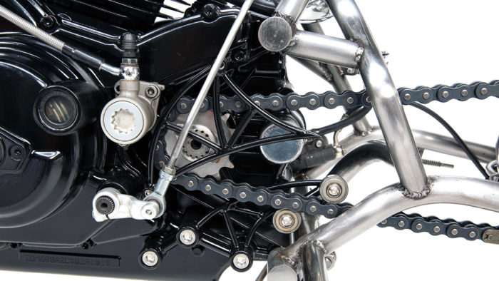 A view of the new custom bobber from the shop of Machine1867
