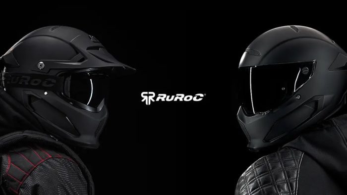 A side view of the current Ruroc Atlas helmet 3.0
