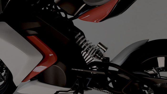 A view of an electric KTM concept rendering