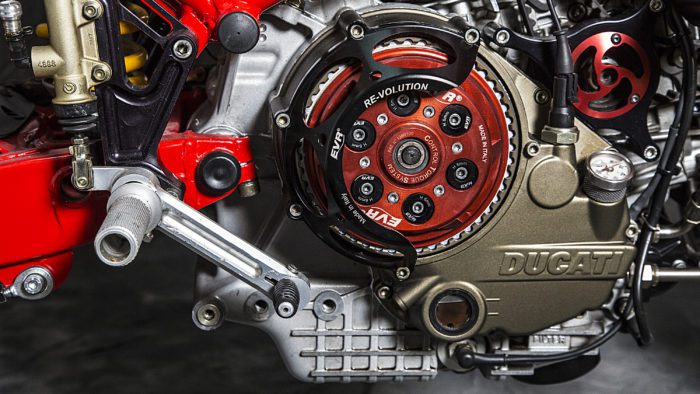 A view of the 2003 Ducati Monster 1000 courtesy of XTR Pepo that was outfitted to the extreme for both the road and the track