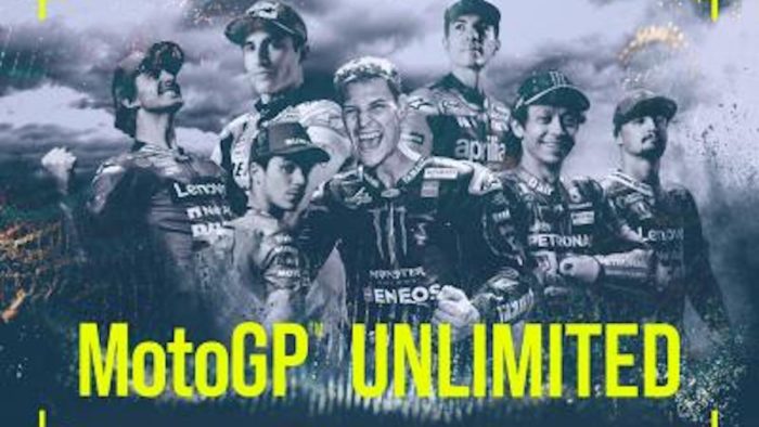 A view of the Unlimited docuseries, as well as shots of 2021 MotoGP