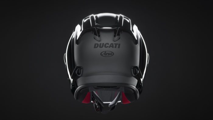 A view of the Ducati XDiavel Nera, complete with dedicated accoutrements