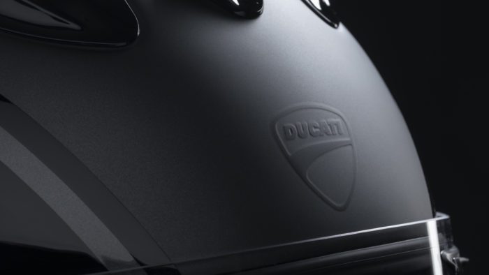 A view of the Ducati XDiavel Nera, complete with dedicated accoutrements