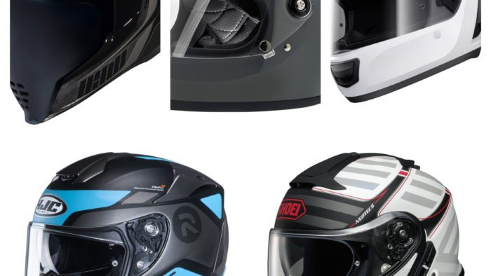 Collage of motorcycle helmets over 20% off on Revzilla this week