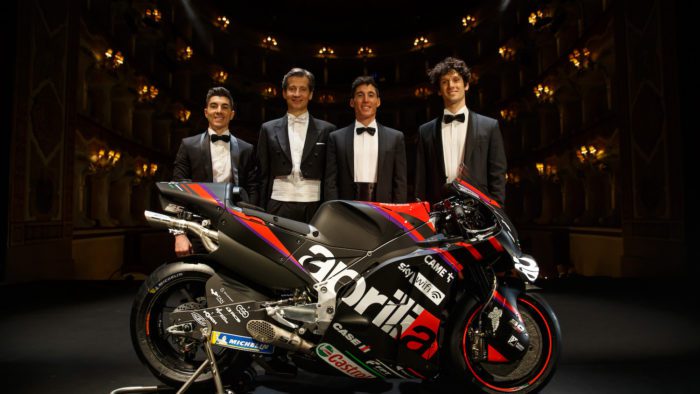 A view of Aprilia Racing's Team, raring to go for the 2022 racing season
