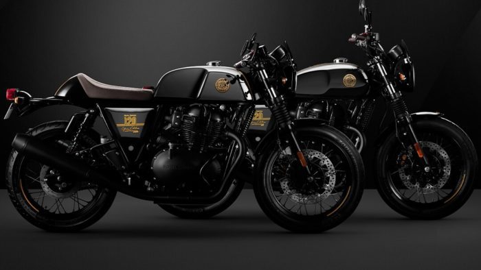 A studio image of the 120th Anniversary 650 Twins for Europe