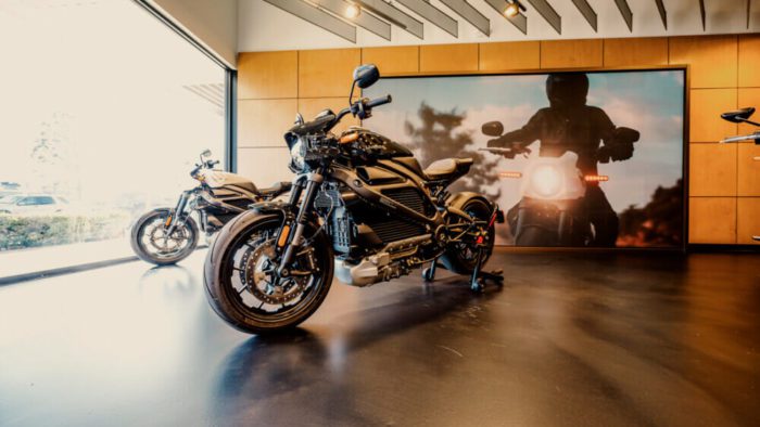 A view of the experience centre devoted to the LiveWire One